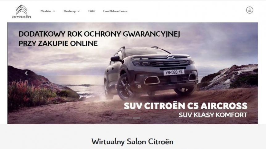 Citroen i Peugeot z wirtualnego salonu
